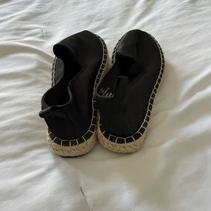 Black and Tan espadrilles